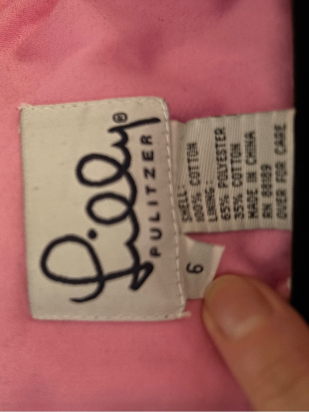 Vintage Lilly Pulitzer Pink Gingham Embroidered Shift Dress - Picture 3 of 3